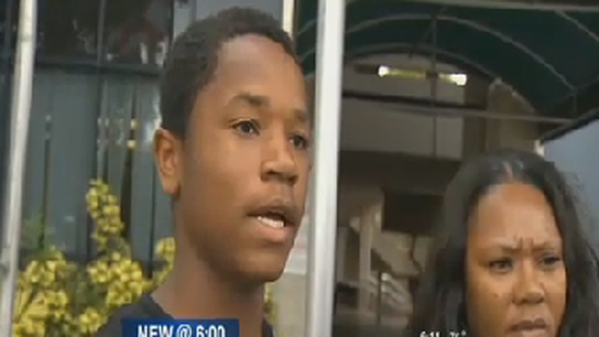 14-åringen berättar om polisens agerande.
